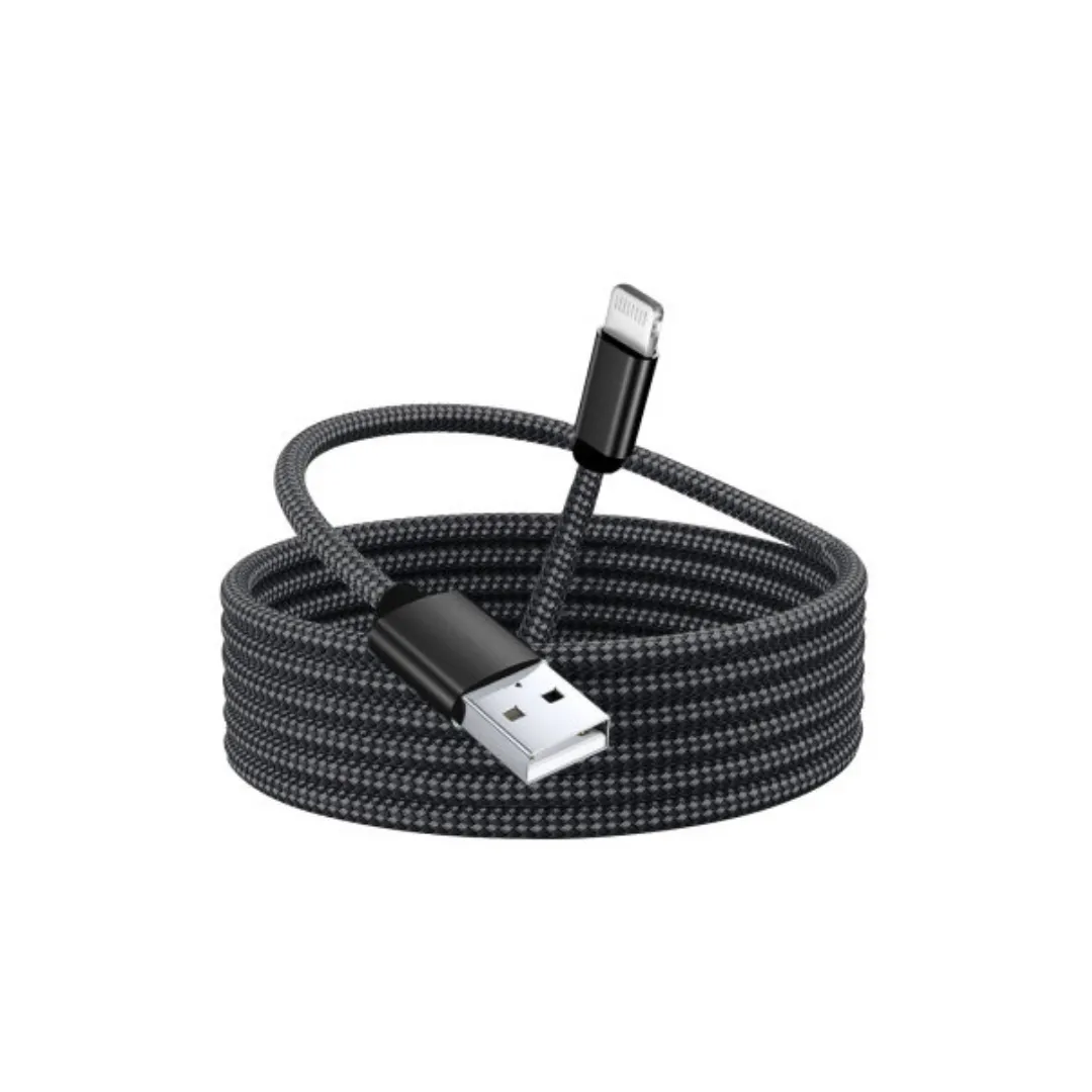 Product Olixar Braided USB-A to Lightning Charge And Sync Cable - 1.5m